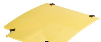 Panduit Raceways FRTCV24W12LYL - The FiberRunner 24x4 Horizontal Tee Cover (FRTCV24W12LYL)