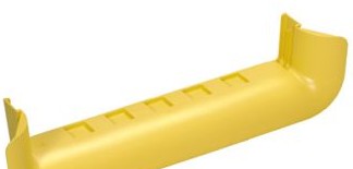 Panduit Raceways FRTR24X4LYL - The FiberRunner Bend Radius Control Trumpet (FRTR24X4LYL)