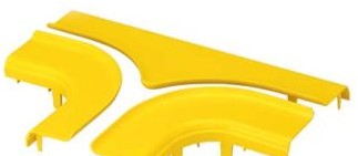Panduit Raceways FRTSC4LYL - The FiberRunner 4x4 Horizontal Tee Split Cover (FRTSC4LYL)