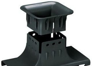 Panduit Raceways FRUPS4X4BL - 4x4 Up Spout. Allows cable to be directed (FRUPS4X4BL)