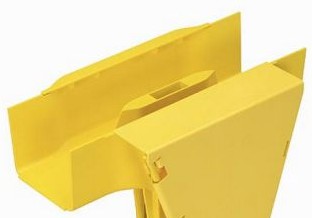 Panduit Raceways FRVT4X4YL - The FiberRunner 4x4 Vertical Tee Fitting (FRVT4X4YL)