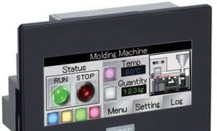 IDEC Programmable Logic Controllers FT1A-C12RA-B - 3.8in PLC+HMI Color Black Gray Bezel (FT1A-C12RA-B)