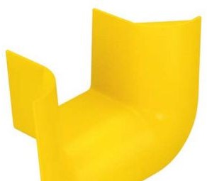 Panduit Raceways FTR4X4YL - The 3-sided vertical tee trumpet spillout (FTR4X4YL)
