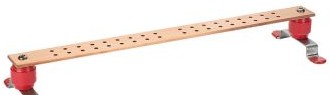 Panduit Grounding GB2A18I - Grounding Busbar 1/4 X 2 X 24 (GB2A18I)