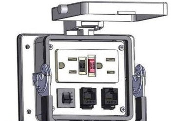 Mencom Remote Access Interfaces GF-2RJ45-5R-32 - PIC;GFI DP; 2 RJ45 ; 5A; SZ 32 (GF-2RJ45-5R-32)