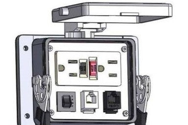 Mencom Remote Access Interfaces GF-RJ11-RJ45-R-32 - PIC;GFI; RJ11 & RJ45 3AMP SZ32 (GF-RJ11-RJ45-R-32)