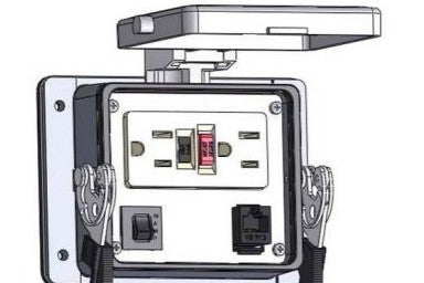Mencom Remote Access Interfaces GF-RJ45-10R-32 - GFI DP; RJ 8WIRE; 10 AMP; SZ32 (GF-RJ45-10R-32)