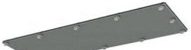 Wiegmann Enclosures GP3612 - Gland Plate 36X12 Carbon Steel - Gray (GP3612)