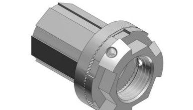 Thomas & Betts Fittings H150TBHA - 1-1/2 Inch Aluminum, Thru Bulkhead Hub for Use (H150TBHA)