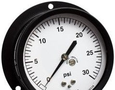 Marsh Panel Meters & Gauges H1842 - Gauge, 0-30psi, 3.5in., 1/4in.NPT Entry, Back (H1842)