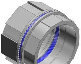 Thomas & Betts Fittings H250BHD - 2-1/2 Inch Zinc Bulkhead Fittings with (H250BHD)