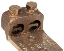 Ilsco Terminals H2L-75-2N - Mechanical Lug, (2)1/2in. Stud, Accepts (H2L-75-2N)