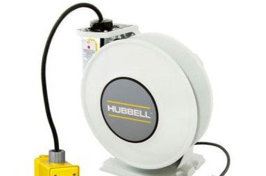 Hubbell Cordsets HBLI45123GF20 - White Industrial Reel w/Yellow Box, GFCI (HBLI45123GF20)