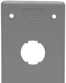 Bryant Electric Electrical Box Covers HI14GY - Hubbell Premise Wiring Products, HI-IMPACT Plate (HI14GY)