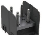 Marathon Special Products Power Distribution Blocks HVPB212 - Splicer Block, 1-P, 1500A, Stud/Stud Line & Load: (HVPB212)