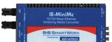 Advantech Media Converters IMC-350I-M8ST-PS-A - IE-MiniMc, TP-TX/FX-MM850-ST, W/Adapter (IMC-350I-M8ST-PS-A)