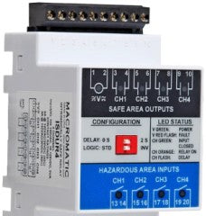 Macromatic Relays ISDUR4 - Intrinsically Safe Relay, 4 Channel, 102-132VAC (ISDUR4)