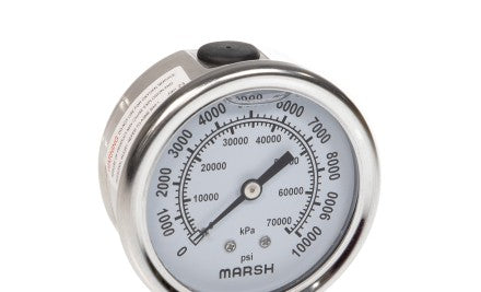 Marsh Panel Meters & Gauges J7490P - 63mm Severe Service Gauge (J7490P)