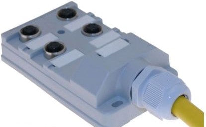 Mencom Cordsets JAC-430-006-C100 - 4 PORT 3 WR MAC JBOX W/10M CBL (JAC-430-006-C100)