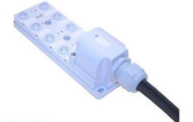 Mencom Cordsets JAN-83N-210-C050 - 8 PL NAN BLOCK NPN CBL 5M (JAN-83N-210-C050)