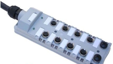 Mencom Cordsets JDC-05P-224-C100 - 10 PORT 5 WR JBOX 10M CBL PNP (JDC-05P-224-C100)