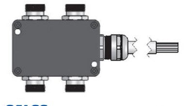 Mencom Cordsets JIN-430-006-C100 - 4 PRT MIN JBOX W/10M CABLE (JIN-430-006-C100)