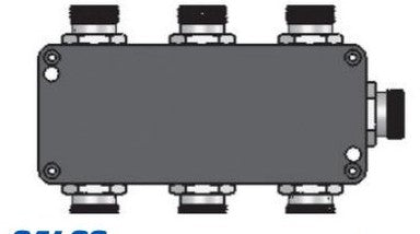 Mencom Cordsets JIN-640-008-M000 - 6 PORT JIN BOX TO 4MR (JIN-640-008-M000)