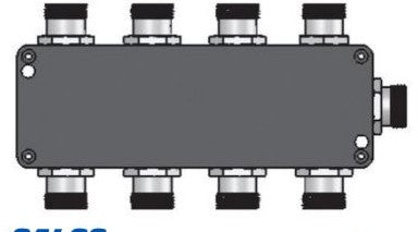 Mencom Cordsets JIN-830-010-M000 - 8 PORT JBOX FOR MIN-3 (JIN-830-010-M000)