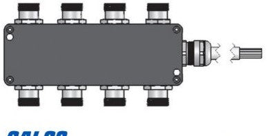 Mencom Cordsets JIN-840-010-C030 - 8 PORT MIN JBOX TO 3M CBL (JIN-840-010-C030)