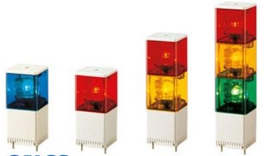 Patlite Visual Signaling Devices KJS-102-R+FA001 - Rotating Type Signal Tower, no alarm (KJS-102-R+FA001)