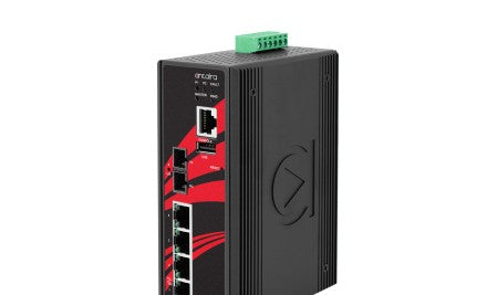 Antaira Technologies LMP-0501-M-V2 - 5-Port Industrial PoE+ Light Layer 3 (LMP-0501-M-V2)