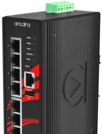 Antaira Technologies LMP-0800G-T - 8-Port Industrial PoE+ Light Layer 3 Managed (LMP-0800G-T)
