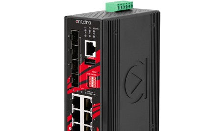 Antaira Technologies LMP-1204G-SFP-BT-24-T-BOS - 12-Port Industrial Gigabit IEEE (LMP-1204G-SFP-bt-24-T-BOS)