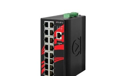 Antaira Technologies LMP-1600G - 16-Port Industrial Gigabit PoE+ Light Layer 3 (LMP-1600G)