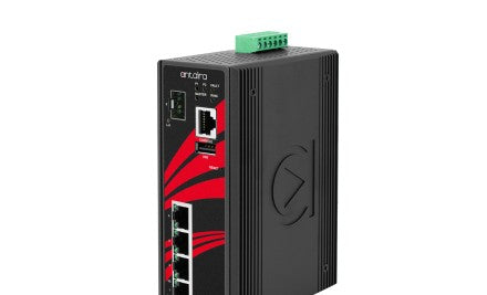 Antaira Technologies LMX-0501G-SFP-V2 - 5-Port Industrial Gigabit Light Layer 3 (LMX-0501G-SFP-V2)