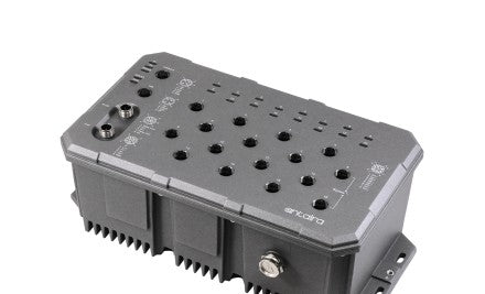 Antaira Technologies LMX-1600G-M12-67-110 - 16-Port Industrial M12 IP67 (LMX-1600G-M12-67-110)