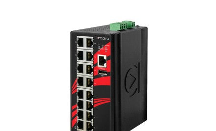 Antaira Technologies LMX-1600G - 16-Port Industrial Gigabit Light Layer 3 (LMX-1600G)