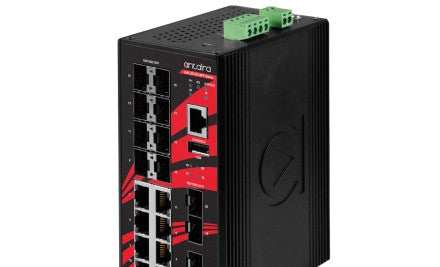 Antaira Technologies LMX-2012G-SFP - 20-Port Industrial Gigabit Light Layer 3 (LMX-2012G-SFP)