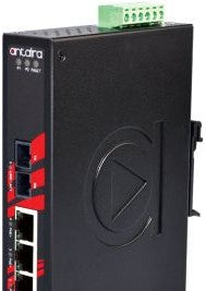 Antaira Technologies LNP-0501-S3-T - 5-Port Industrial PoE+ Unmanaged Ethernet (LNP-0501-S3-T)