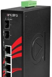 Antaira Technologies LNP-0702G-SFP-24 - 7-Port Industrial Gigabit PoE+ Unmanaged (LNP-0702G-SFP-24)