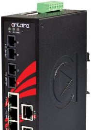 Antaira Technologies LNP-0802-M-24-T - 8-Port Industrial PoE+ Unmanaged Ethernet (LNP-0802-M-24-T)