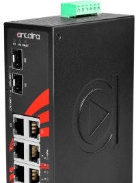 Antaira Technologies LNP-0802C-SFP-24-T - 8-Port Industrial PoE+ Unmanaged (LNP-0802C-SFP-24-T)