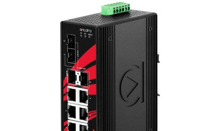 Antaira Technologies LNP-1204G-10G-SFP - 12-Port Industrial Gigabit PoE+ (LNP-1204G-10G-SFP)