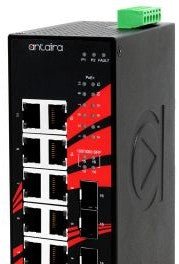 Antaira Technologies LNP-1604G-SFP - 16-Port Industrial Gigabit PoE+ Unmanaged (LNP-1604G-SFP)