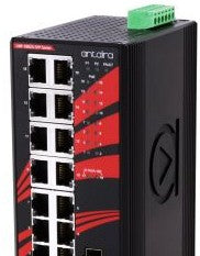 Antaira Technologies LNP-1802G-SFP-T - 18-Port Industrial PoE+ Gigabit Unmanaged (LNP-1802G-SFP-T)