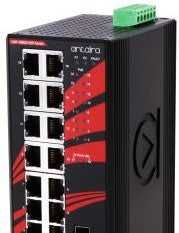 Antaira Technologies LNP-1802G-SFP - 18-Port Industrial PoE+ Gigabit Unmanaged (LNP-1802G-SFP)