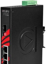 Antaira Technologies LNX-0501G-SFP-T - 5-Port Industrial Unmanaged Ethernet (LNX-0501G-SFP-T)