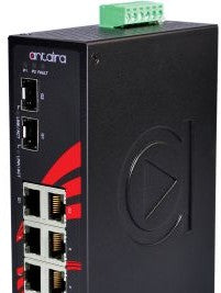 Antaira Technologies LNX-0802C-SFP - 8-Port Industrial Unmanaged Ethernet (LNX-0802C-SFP)