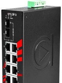 Antaira Technologies LNX-1002C-SFP-T - 10-Port Industrial Gigabit Unmanaged (LNX-1002C-SFP-T)