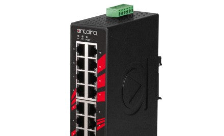 Antaira Technologies LNX-1600-T - 16-Port Industrial Unmanaged Ethernet Switch (LNX-1600-T)